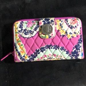 Vera Bradley turn lock wallet